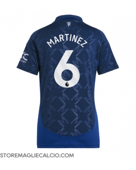 Manchester United Lisandro Martinez #6 Maglia Gara Trasferta Repliche 2024-25 Donna Maniche Corte